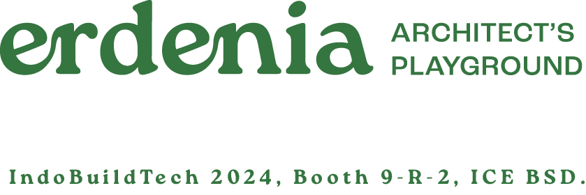Erdenia — Architect's Playground. IndoBuildTech 2024, Booth 9-R-2, ICE BSD.